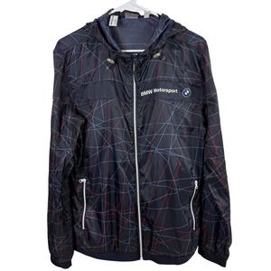Puma BMW Motorsport Jacket Men's S Navy Windbreaker Lightweight LICENSED PRODUCT